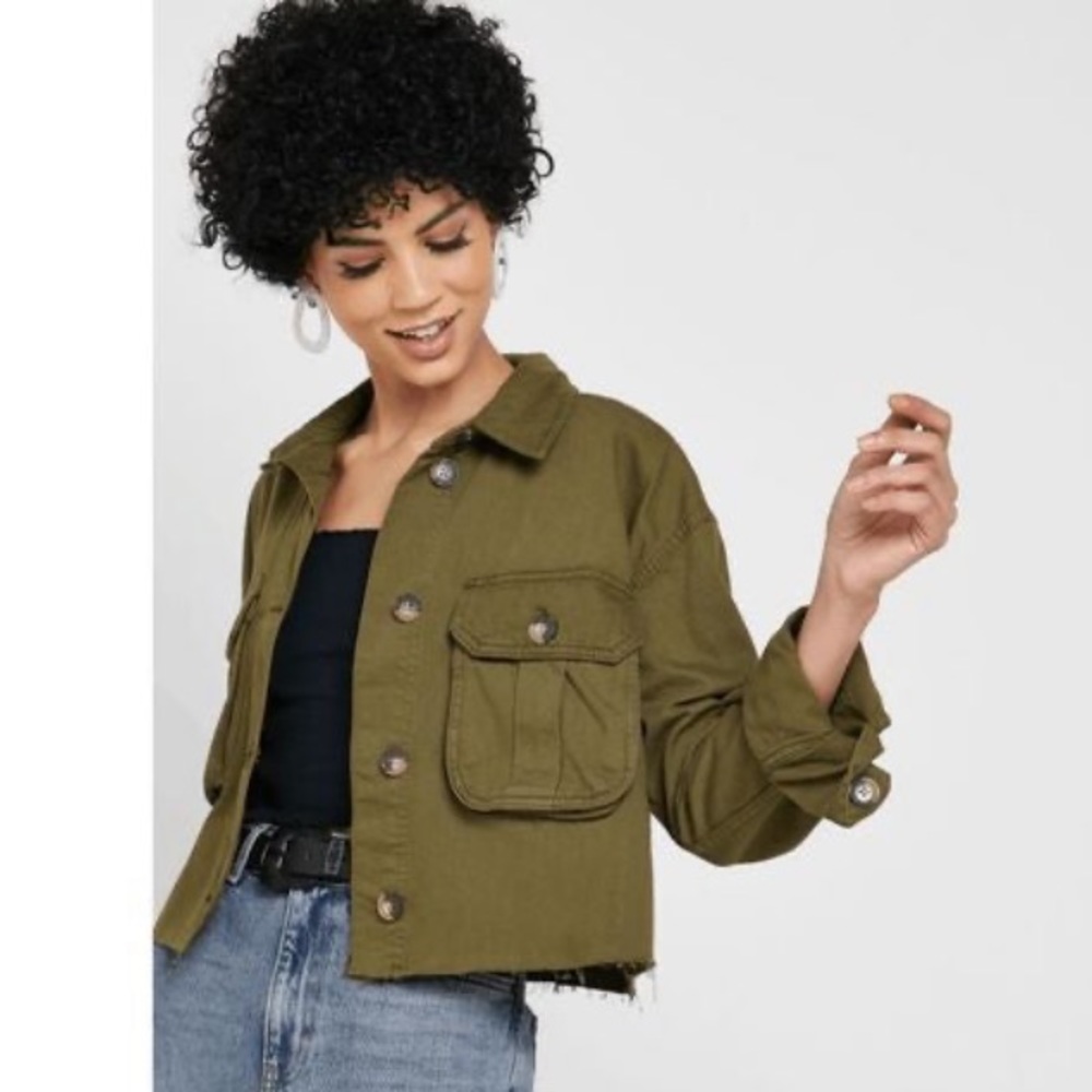 Topshop cropped jacket